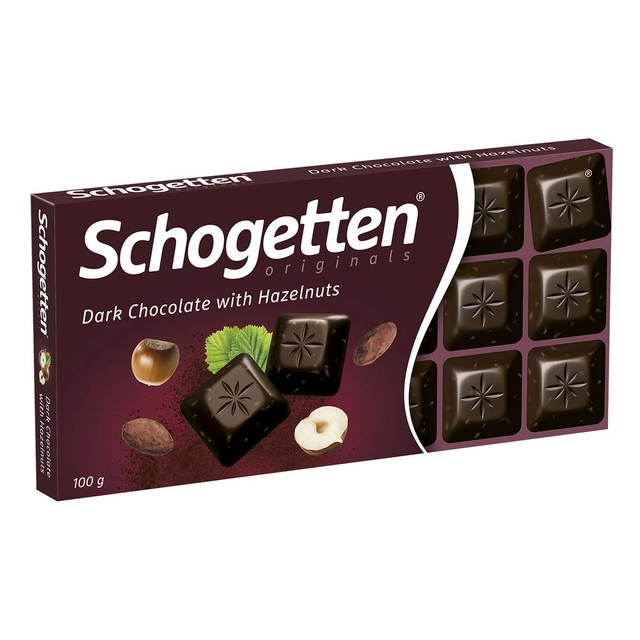 Šokolado gabaliukai SCHOGETTEN DARK NUTS, 100 g