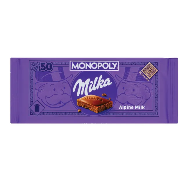 Шоколад MILKA ALPENE MILK, 90 г