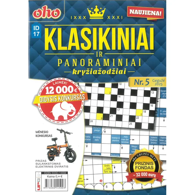 Žurnalas OHO KLASIKINIAI IR PANORAMINIAI kryžiažodžiai