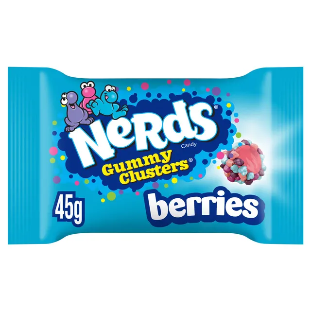 Candy NERDS GUMMY CLUSTERS VERY BERRY, 45 g