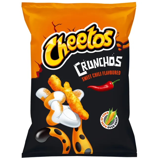 Sweet chili pepper flavored corn snack CHEETOS CRUNCHOS, 165 g