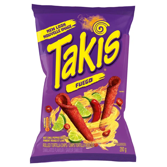Corn chips TAKIS FUEGO, 90 g