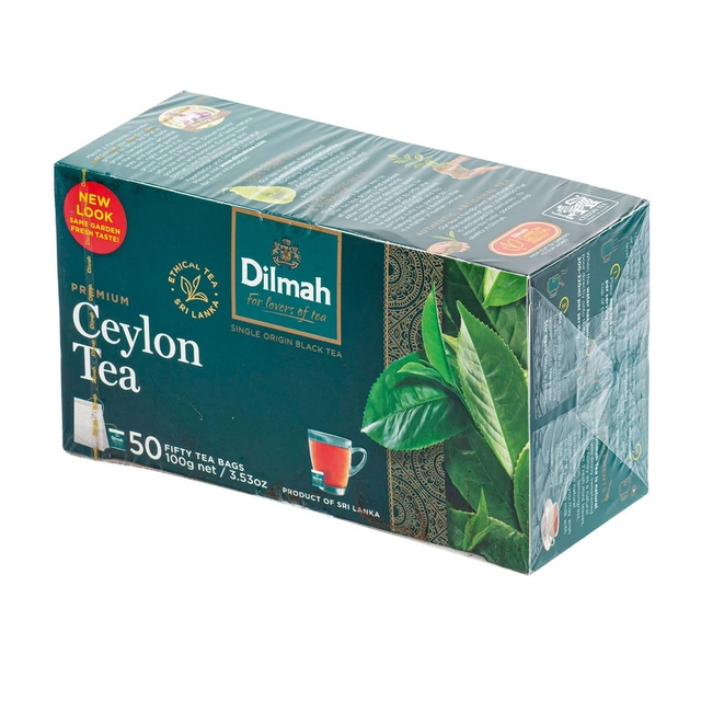 Juodoji arbata DILMAH, 50 vnt.