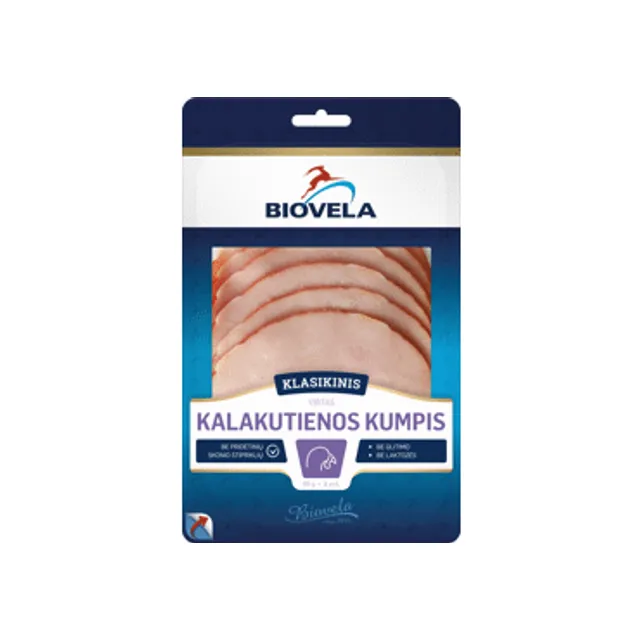Virtas pjaustytas kalakutienos kumpis, I r., 90 g