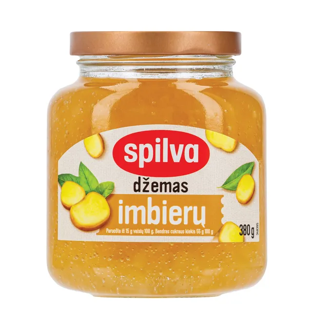 Imbierų džemas SPILVA, 380 g