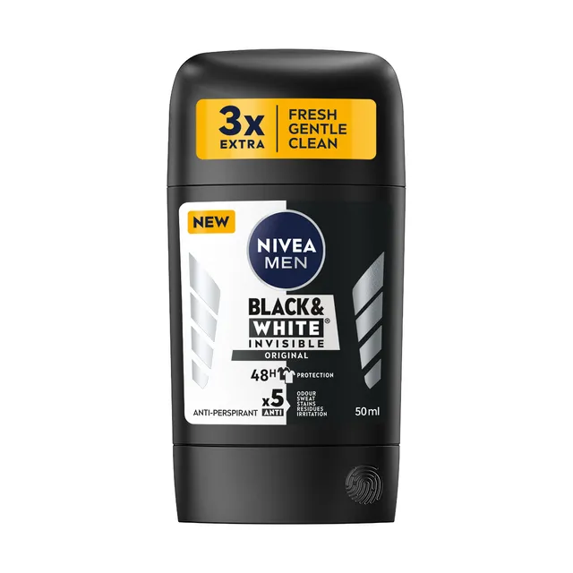 Pieštukinis antipersipirantas NIVEA MEN BLACK&WHITE ORIGINAL, 50 ml