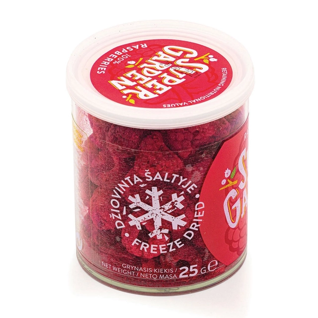 Freeze-Dried Raspberries SUPERGARDEN, 25 g