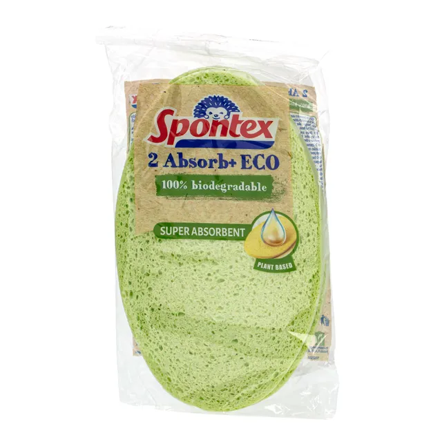 Universalios kempinės SPONTEX ABSORB+ECO, 2 vnt.