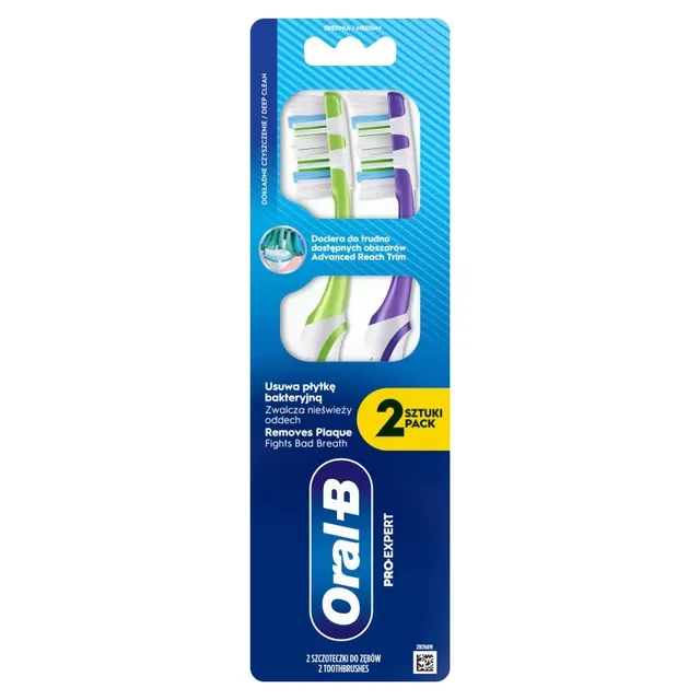 Dantų šepetėlis ORAL-B PRO EXPERT DEEP CLEAN MEDIUM, 2 vnt.