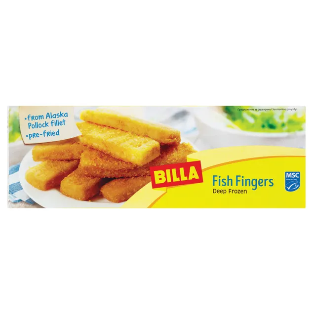 Šaldyti žuvų piršteliai BILLA, 450 g