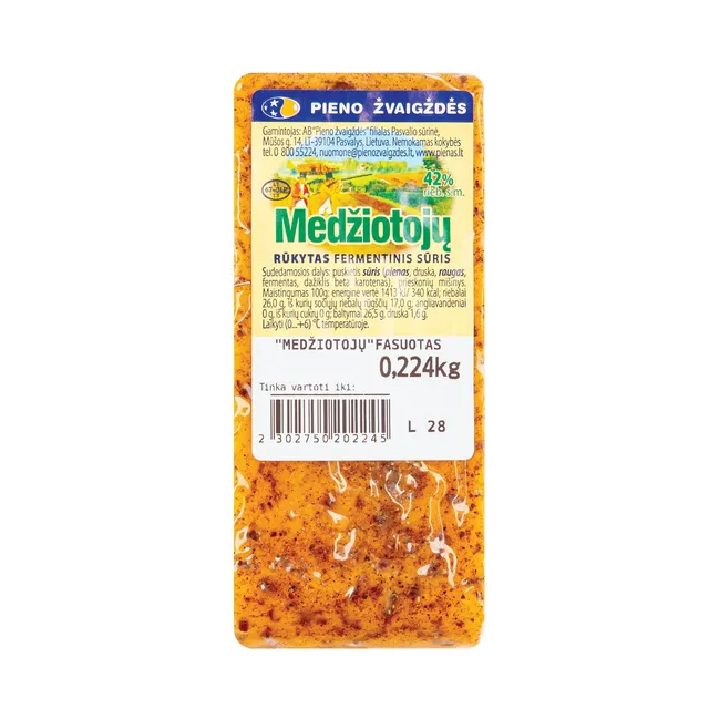 Fermented Cheese MEDŽIOTOJŲ, 42% fat