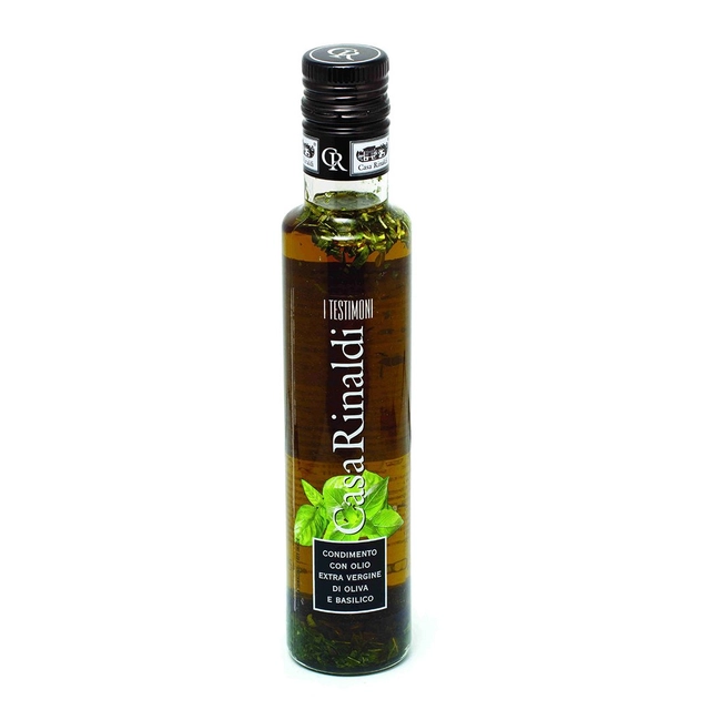 Ypač grynas alyvuogių aliejus su baziliku CASA RINALDI, 250 ml