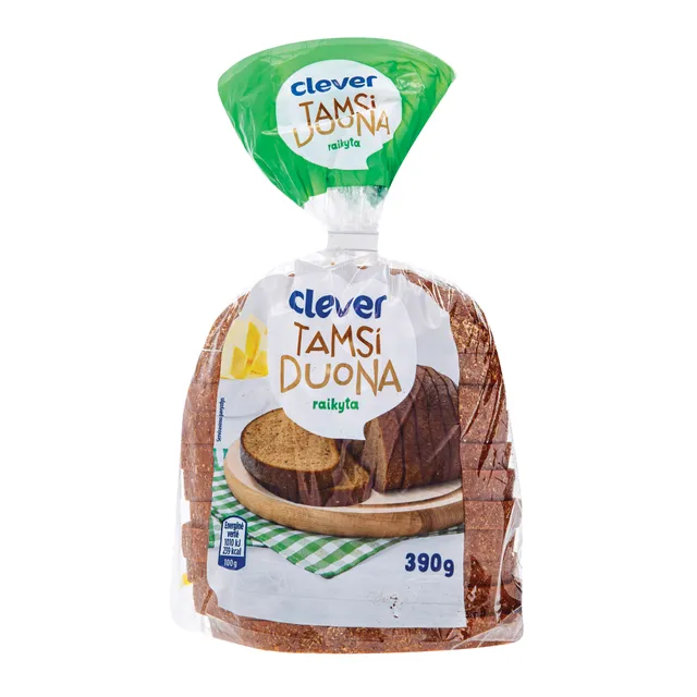 Tamsi raikyta duona CLEVER, 390 g