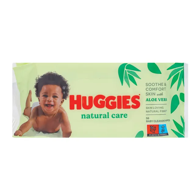 Wet baby wipes HUGGIES NATURAL CARE, 56 pcs.