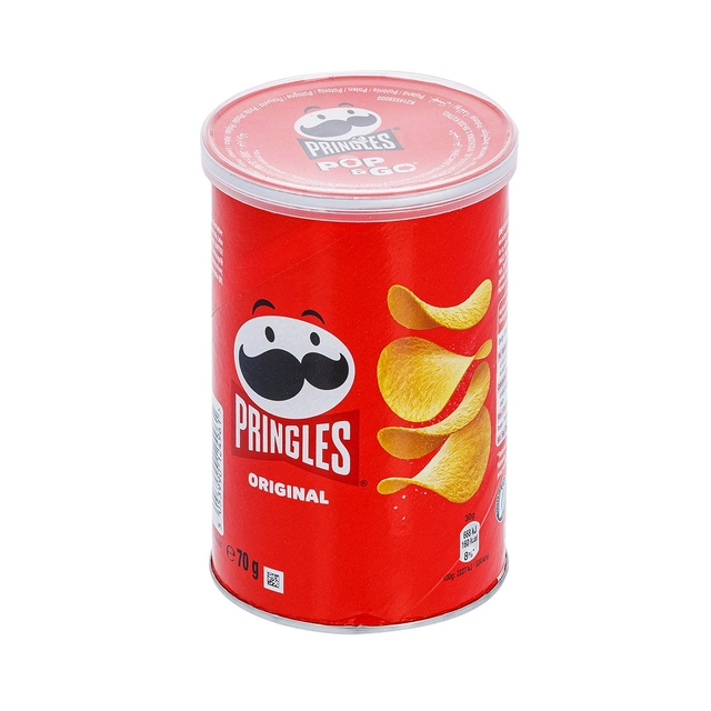 Bulvių traškučiai su druska PRINGLES ORIGINAL, 70 g