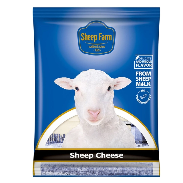 Avių pieno sūris riekelės SHEEP FARM, 100 g