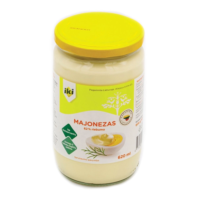 Majonezas be konservantų IKI, 620 ml