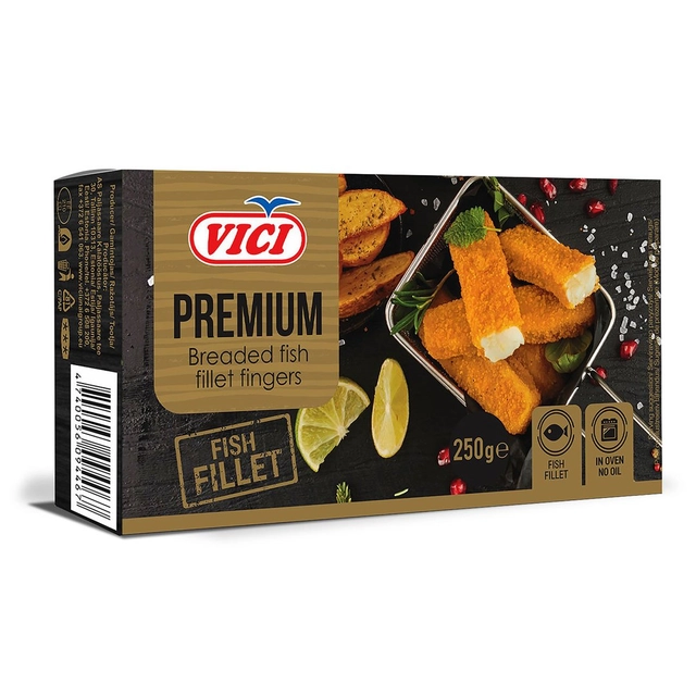 Šaldyti žuvų filė piršteliai VIČI PREMIUS, 250 g