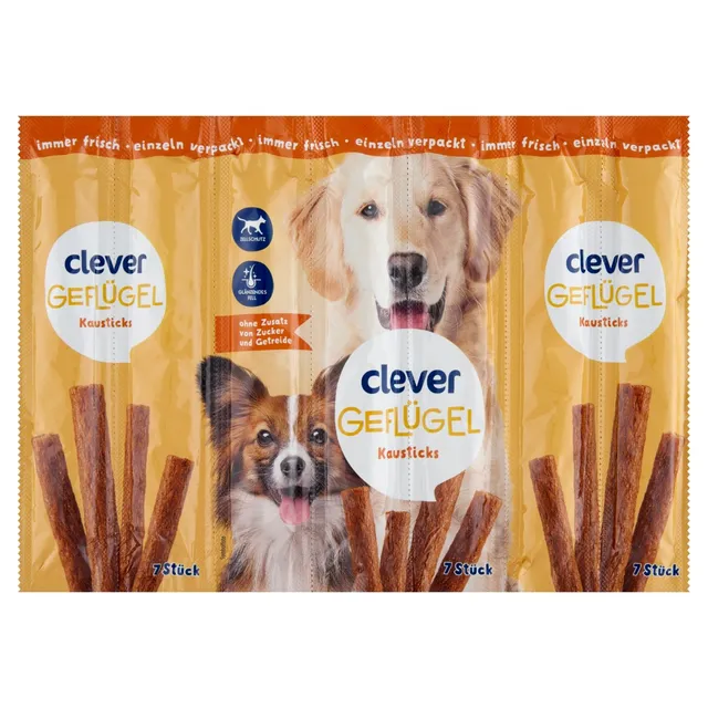 Skanėstas šunims su vištiena CLEVER Dental Sticks 77 g