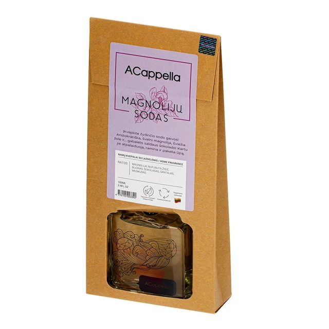 Namų kvapas su lazdelėmis ACAPPELLA Magnolijų sodas, 100 ml