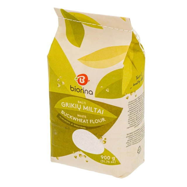 Белая гречневая мука BIORINA, 900 г