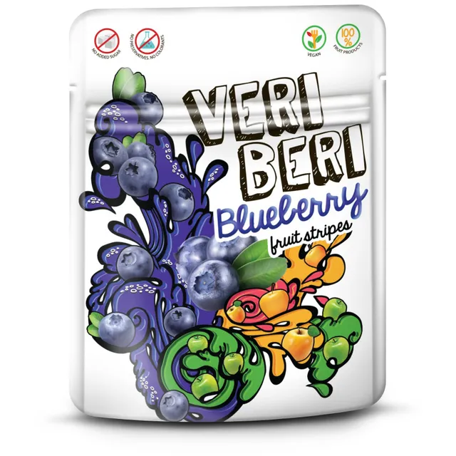 Blueberry fruit strips VERI BERI, 50 g