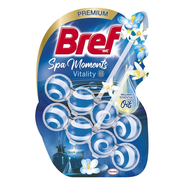 Tualeto gaiviklis-valiklis BREF SPA MOMENTS VITALITY, 100 g