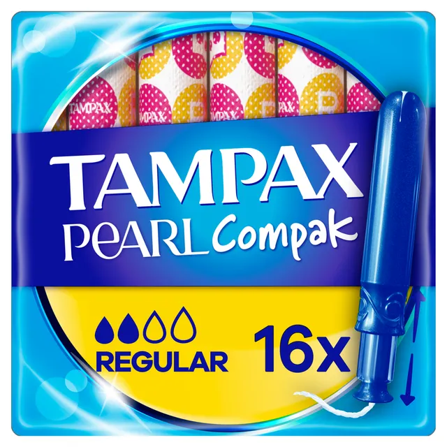 Tamponai TAMPAX COMPAK PEARL REGULAR, 16 vnt.
