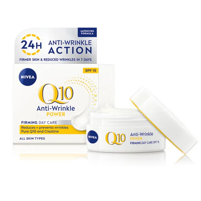 Dieninis veido kremas nuo raukšlių NIVEA Q10 PLUS C, 50 ml