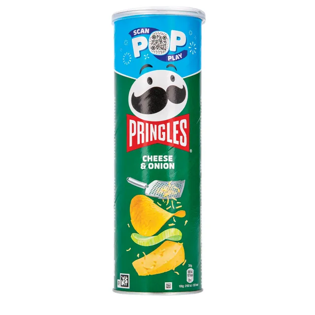 Закуска со вкусом сыра и лука PRINGLES, 165 г