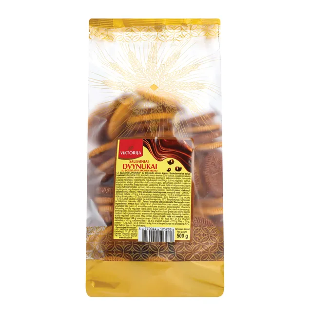 Cookies with chocolate cream DVYNUKAI, 500 g
