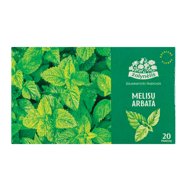 Herbal tea MELISŲ LAPAI, 20 x 1,5 g