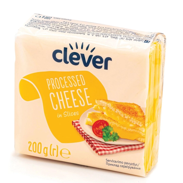 Raikytas lydytas sūris CLEVER TOAST, 200 g