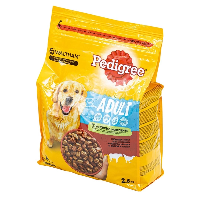 Sausas šunų ėdalas su jautiena ir paukštiena PEDIGREE, 2,6 kg