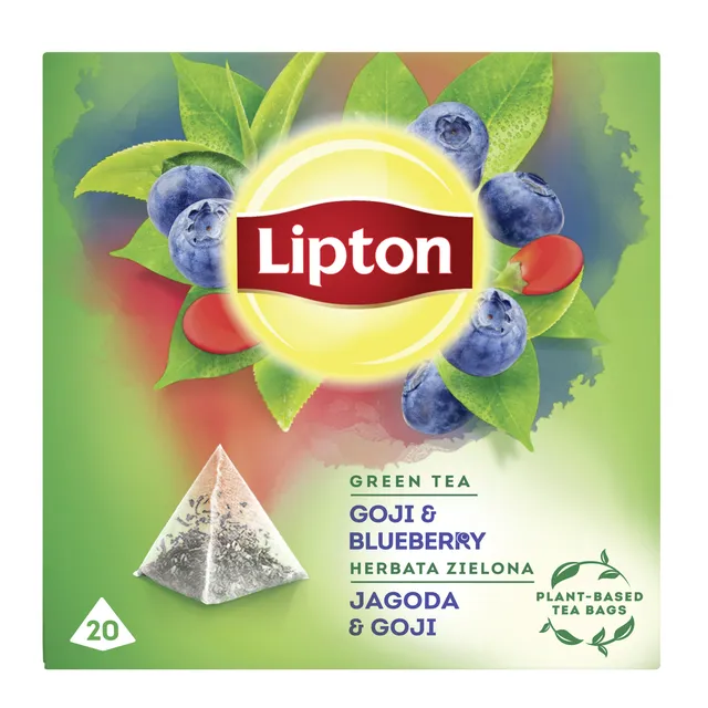 Arbata LIPTON GREEN BLUEBERRY GOJI, 20 vnt.