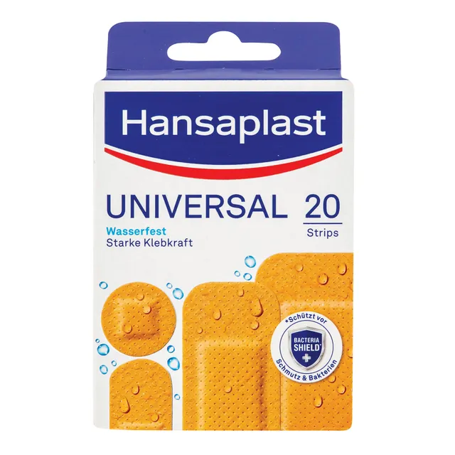 Vandeniui atsparus pleistras HANSAPLAST, 20 vnt