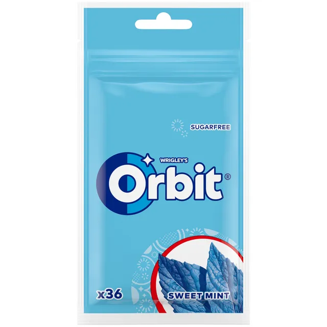 Kramtomoji guma maišelyje ORBIT SWEETMINT XXL, 50 g