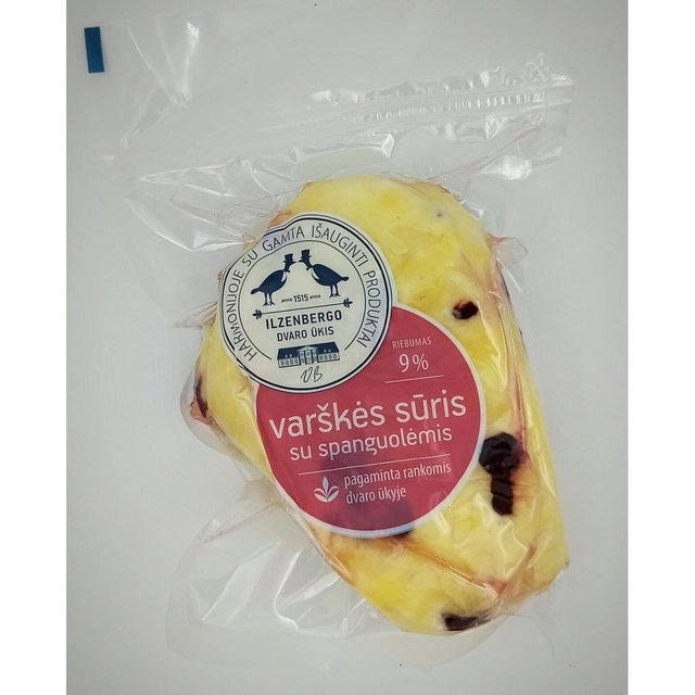 Cranberry curd cheese dessert ILZENBERGO, 400 g