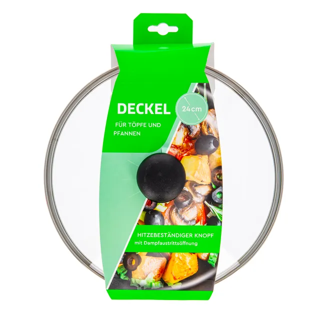 Keptuvės dangtis VIVESS, 24 cm