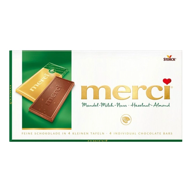 Šokoladas MERCI MILCH NUSS, 100 g
