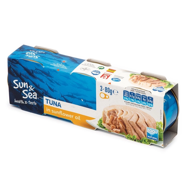 Tuno gabaliukai SUN&SEA, 240 g