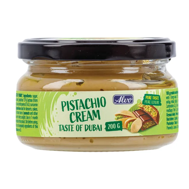 Spreadable pistachio cream ALVO, 200 g