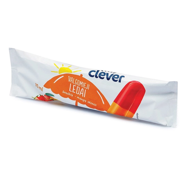 Valgomieji ledai braškių - mangų skonio CLEVER, 70 ml