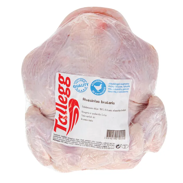Atvėsintas viščiukas broileris be antibiotikų, 1 kg
