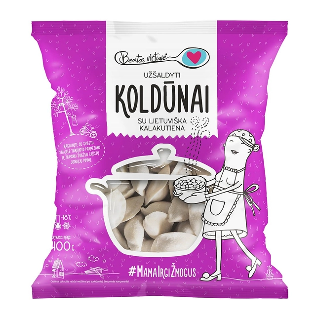 Šaldyti koldūnai su kalakutiena BEATOS VIRTUVĖ