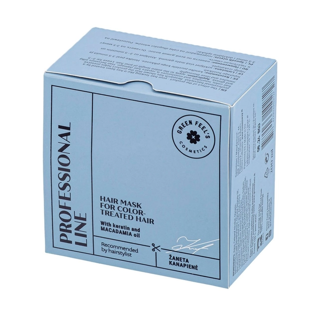Hair mask with keratin GREEN FEEL'S PROF LINE, 200 ml