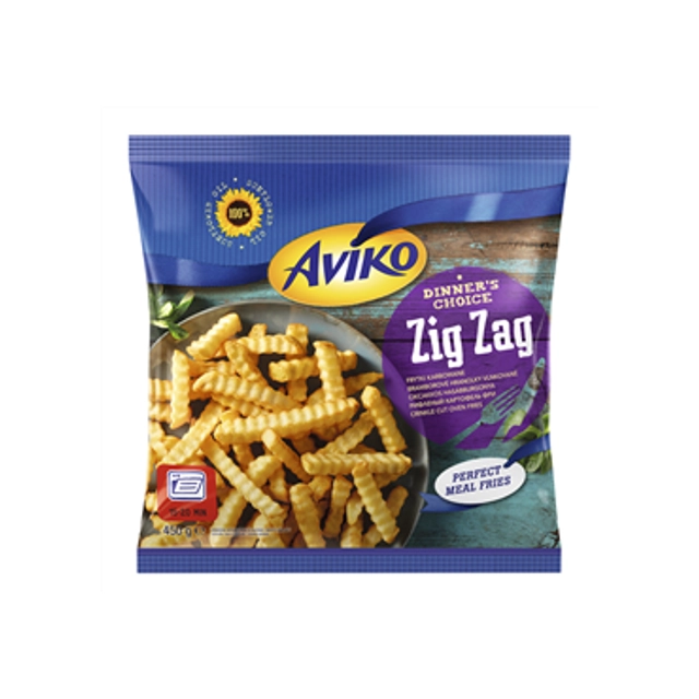 Šaldytos apkeptos bulvės AVIKO ZIG ZAG, 450 g