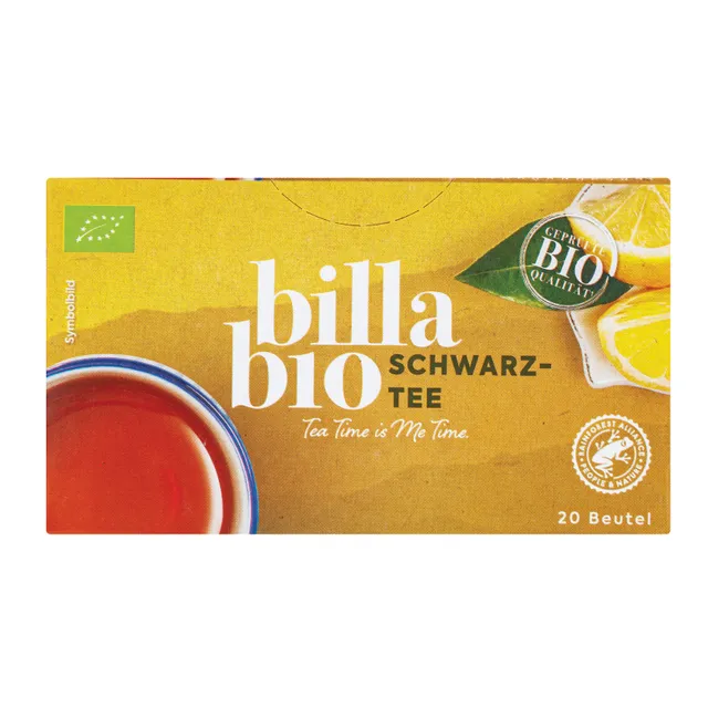 Ekologiška juodoji arbata BILLA BIO, 20 x 1,75 g