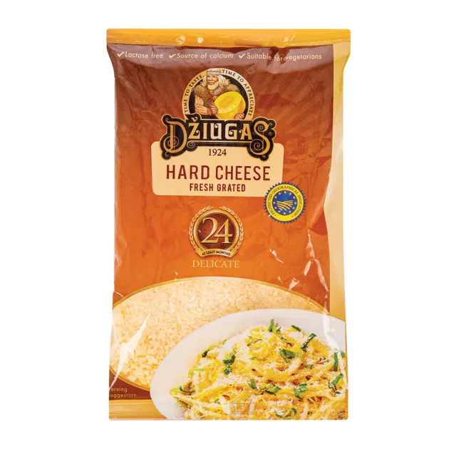 Tarkuotas sūris DŽIŪGAS DELICATE, 40% rieb., brandintas 24 mėn., 40 g