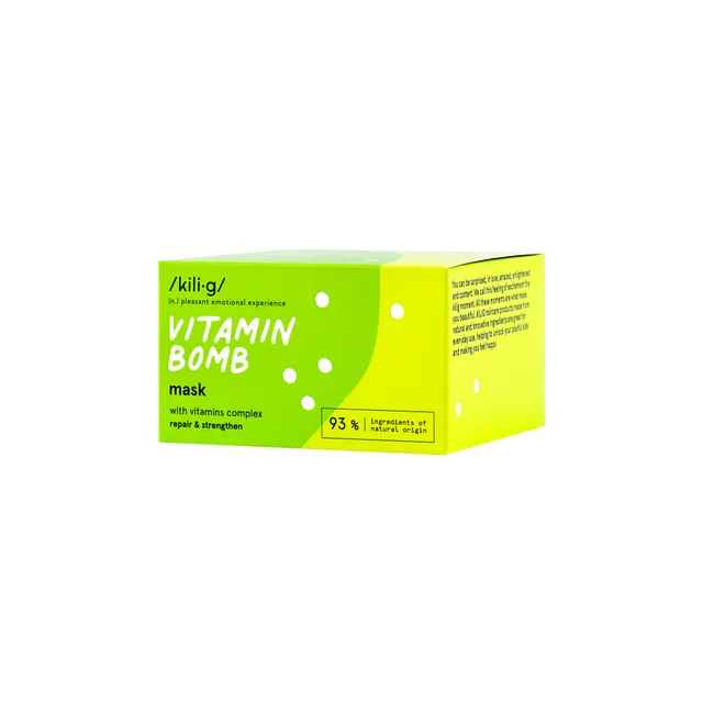 Укрепляющая маска для волос с витаминным комплексом KILIG VITAMIN BOMB, 200 мл